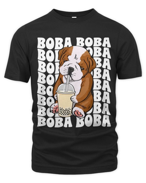Boba Dog Addict Funny Women Boba Drink Addiction Lover