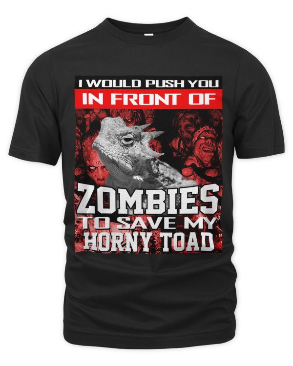 In Front Of Zombies To Save My Horny Toad Halloween Saying