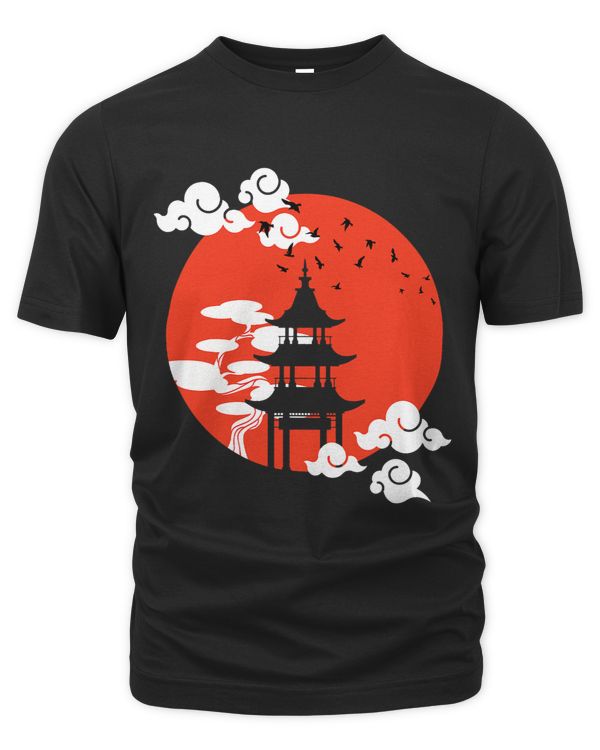 Japanese Sun Temple Zen Meditation Japan Kanji Gift 1