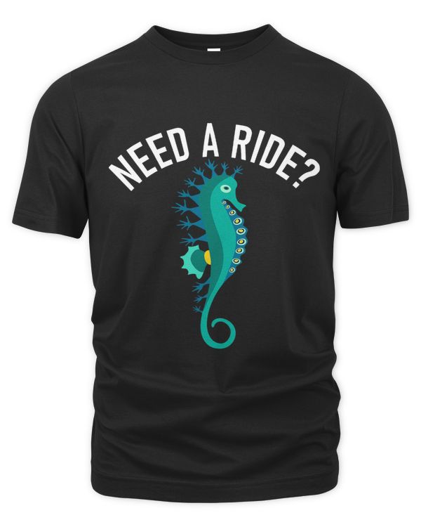 Need A Ride Magical Seahorse Coral Diving Marine Animal Reef
