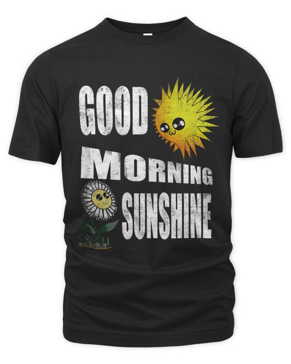 Good Morning Sunshine with cute flower And sun