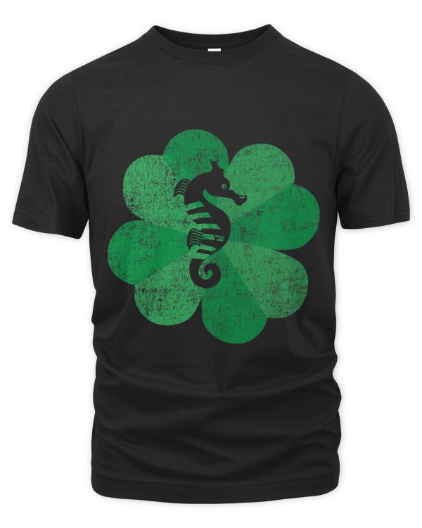 St Patricks Day Four Leaf Clover 2Lucky Seahorse