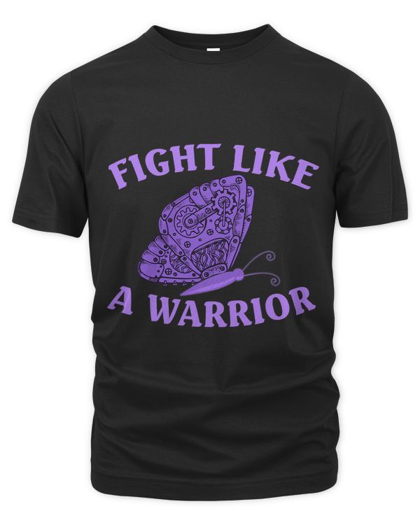Wear ribbon Purple Butterfly Warrior Fibromyalgia Awareness 2