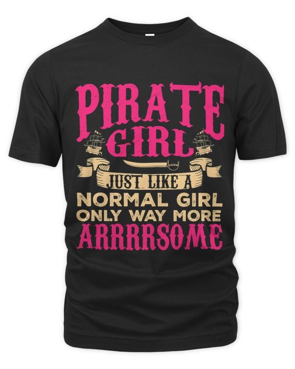 Funny Pirate Shirt Women Jolly Roger Girls Freebooter 2