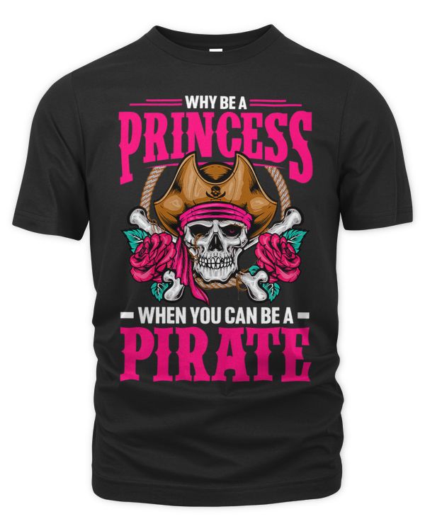 Funny Pirate Shirt Women Jolly Roger Girls Freebooter 3