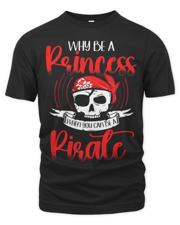 Funny Pirate Shirt Women Jolly Roger Girls Freebooter