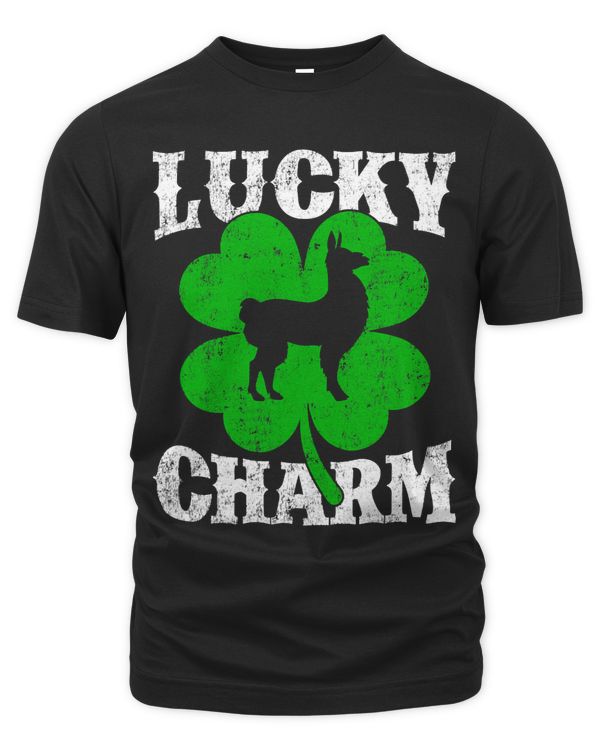 Funny Shamrock Leaf Lucky Charm Llama St Patricks Day
