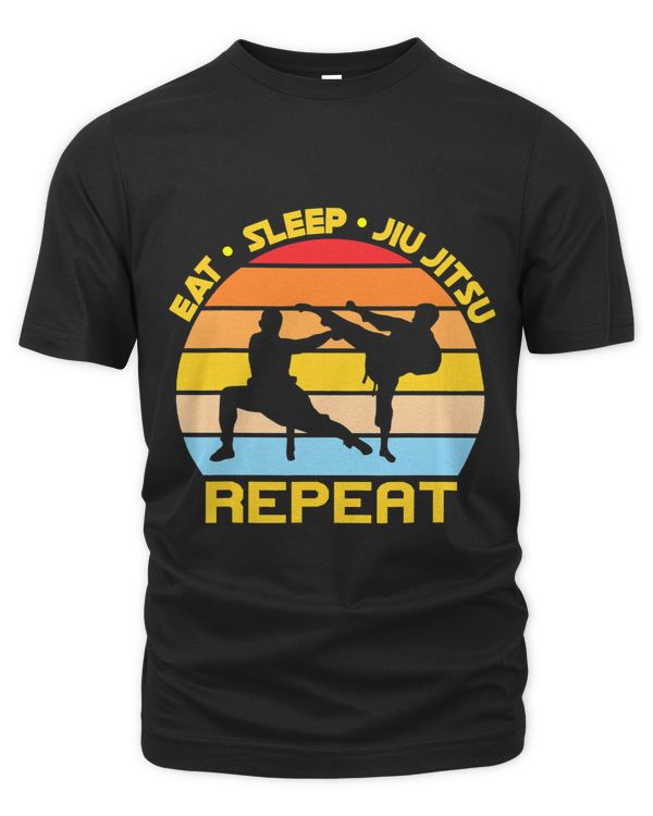 Funny Jiu Jitsu Eat Sleep Repreat Martial Arts 1