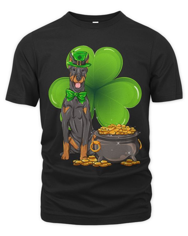 St Patricks Day doberman pinscher Shamrock Pet Dog Lover