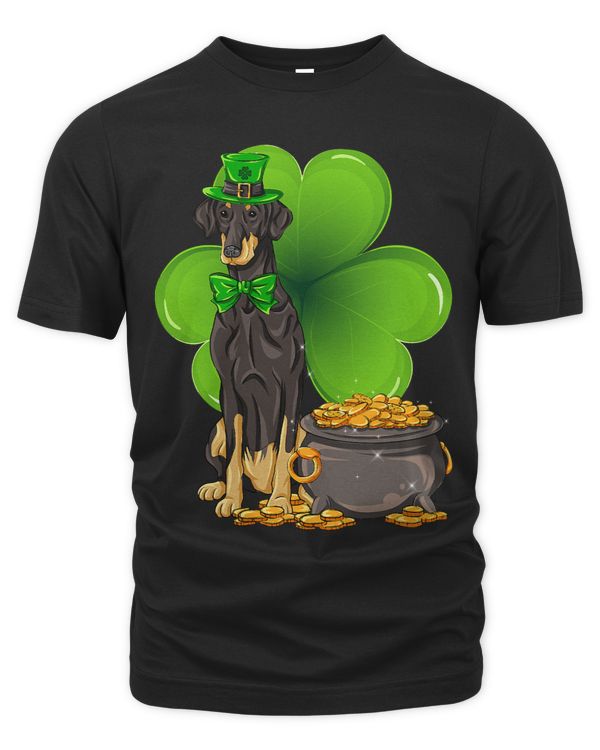 St Patricks Day dobermann Shamrock Pet Dog Lover
