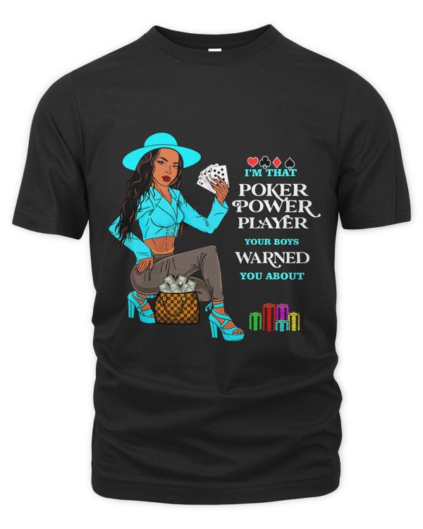 Fashion Poker player card games casino lover Melanin queen
