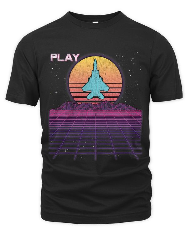 F22 Raptor Fighter Jet F18 Synthwave Retrowave Aesthetic