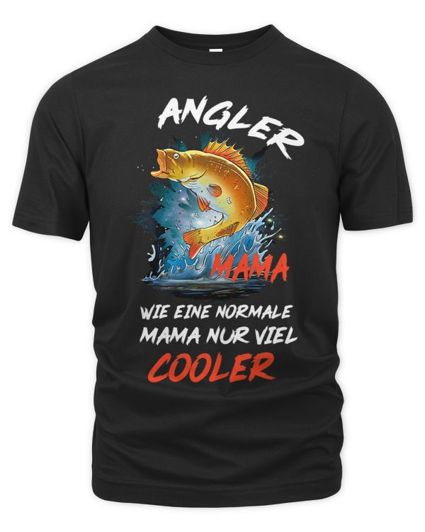 Womens Angel Fischer Shirt Cool Mum Mothers Day Fish Angel Women