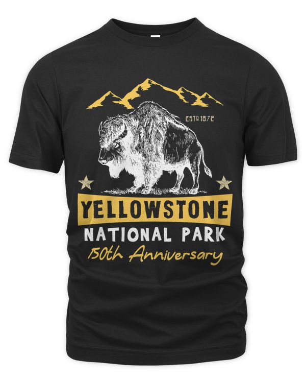Yellowstone National Park Bison Buffalo Vintage