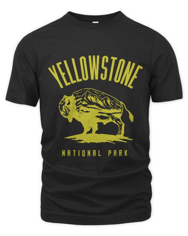 Yellowstone National Park Vintage Yellowstone Buffalo