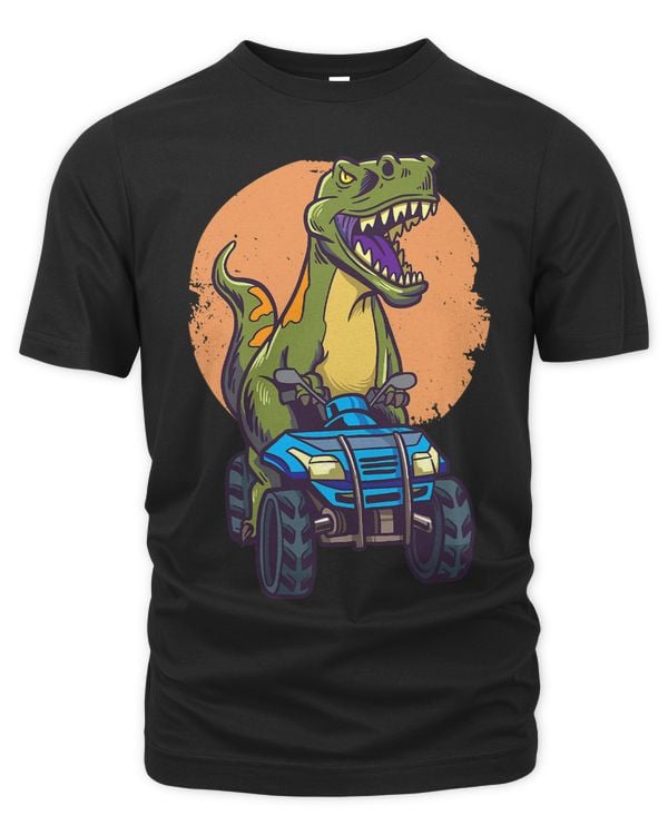 TRex Riding Quad Bike Funny Trex Dinosaur Motocross Rider