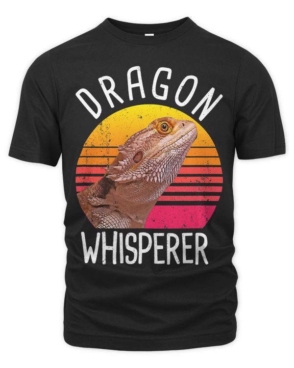 Bearded Dragon Whisperer Vintage Sunset Lizard Tiny Dinosaur