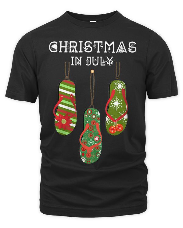 Christmas In July Ugly Christmas Summer Flip Flops