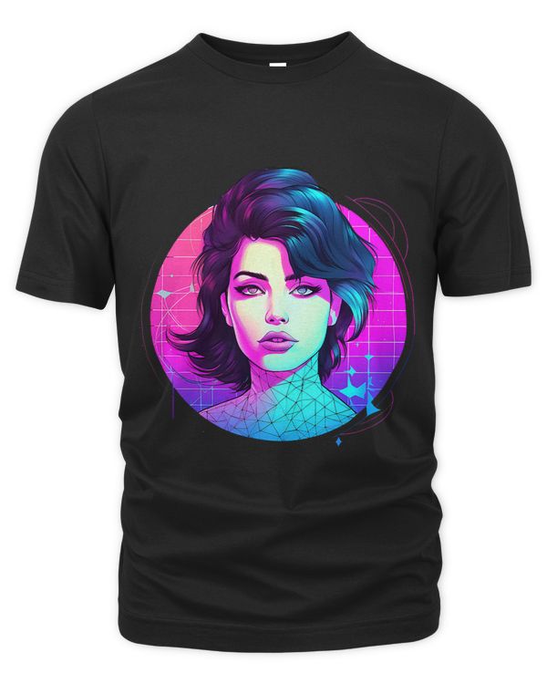 Colorful Girl Raving Design Edm Rave