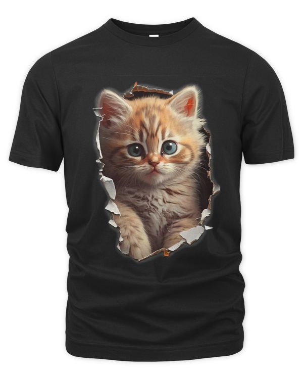 Funny Cat Kitty Kitten Lover Coming Out Of Chest