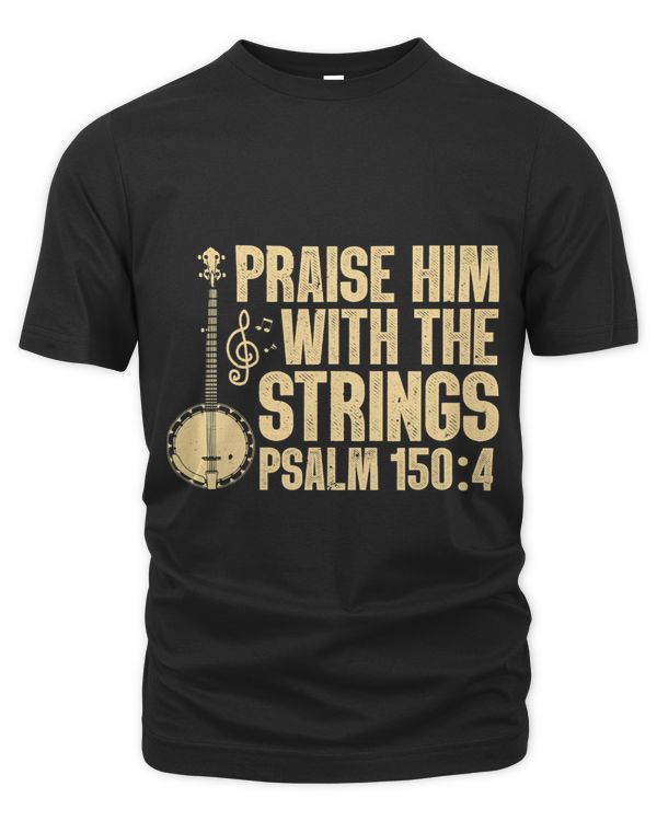 Cool Banjo Bluegrass Music Art For Men Women Worship Leader