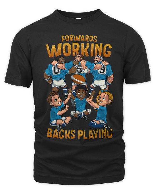 Funny Rugby Shirt For Men Forwards Working Mens Rugby