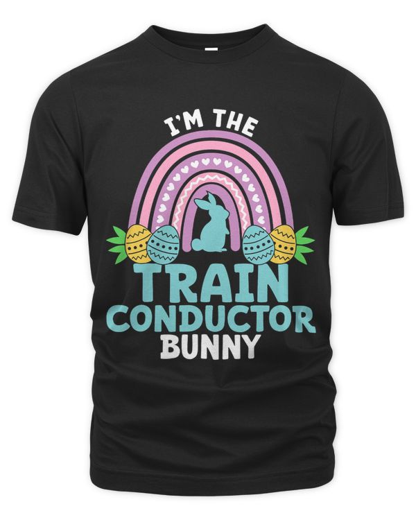 Happy Easter Day Im the Train Conductor Bunny
