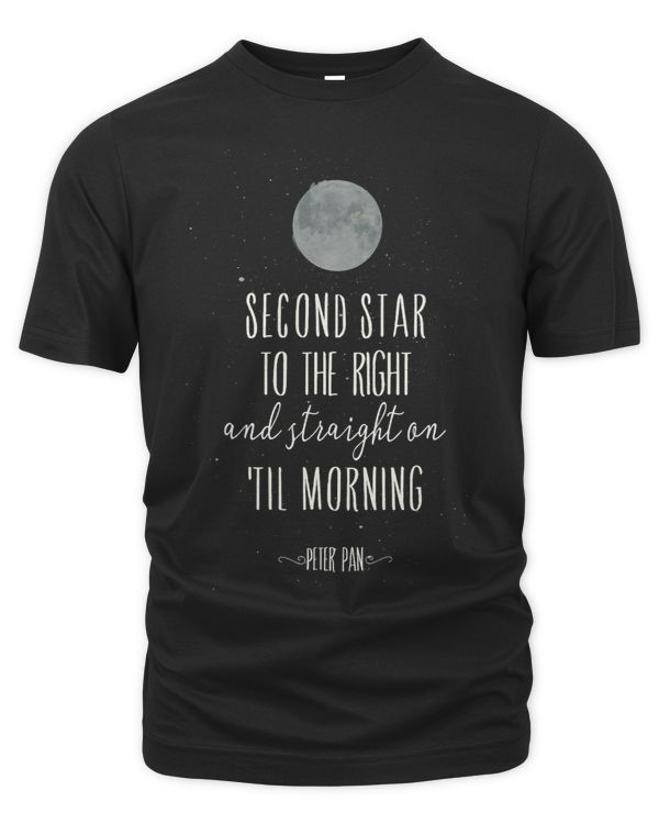 Disney Peter Pan Second Star To The Right Moon Stars