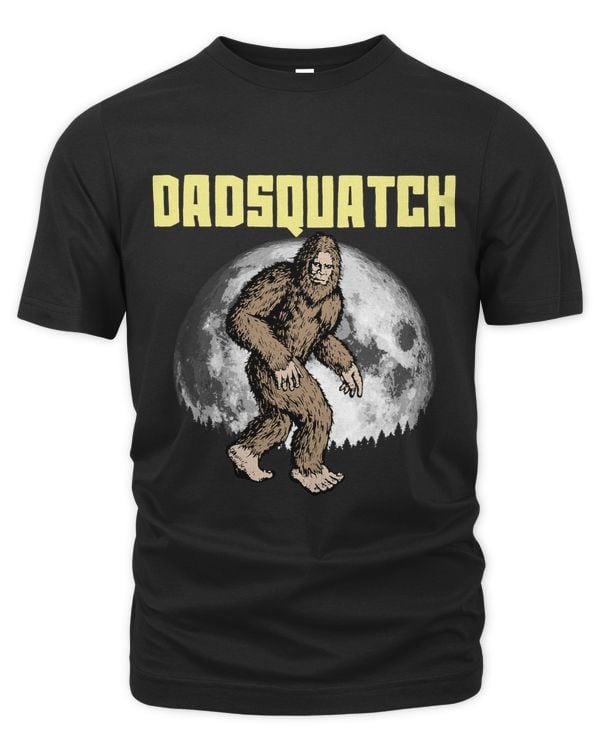 DadSquatch Funny Bigfoot Sasquatch Dad Fathers Day Moon 80s