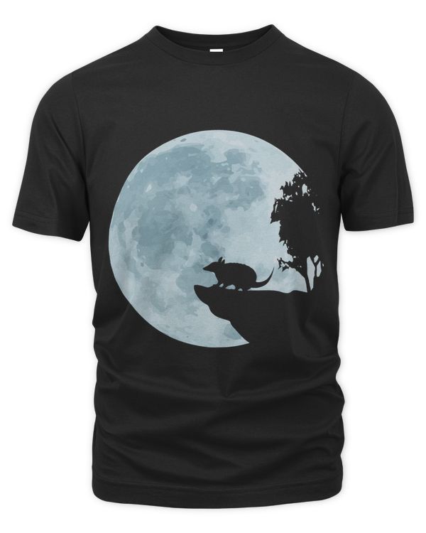 Full Moon Armadillo Mammal Wild Zoo Animal Night Clouds