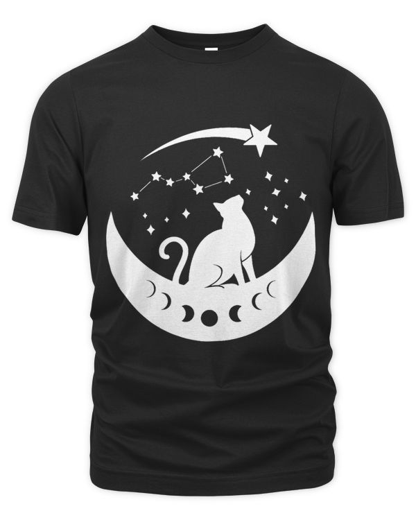 Cat on the Moon Stargazing – Funny Cat Lovers