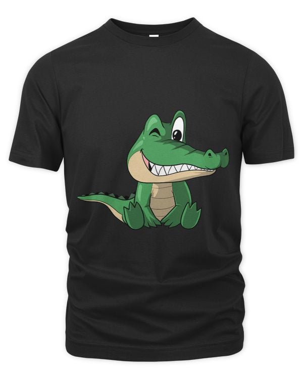 Funny cute crocodile