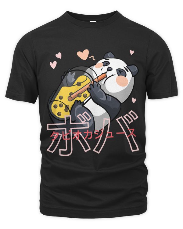 Drink Boba Tea Cute Panda Anime Japanese Graphic Fun Gift