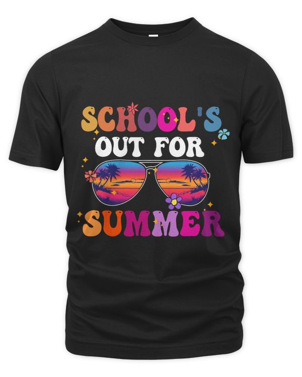Groovy Retro Last Day of Schools Out For Summer Boys Girls