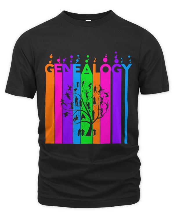 Genealogy with Colorful Rainbow Bubbles