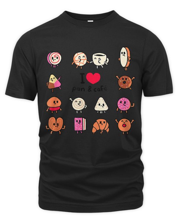 I Love Coffee And Bread T-Shirt