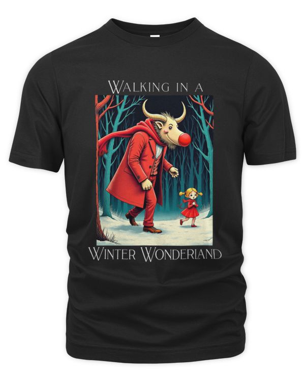 Retro Funny Walking in a Winter Wonderland Merry Christmas (9)