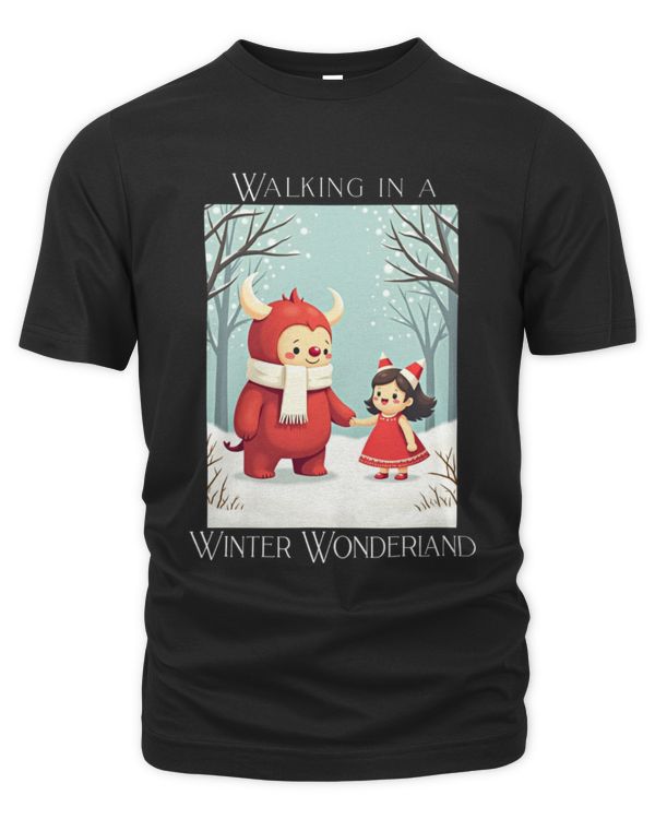 Retro Funny Walking in a Winter Wonderland Merry Christmas (17)