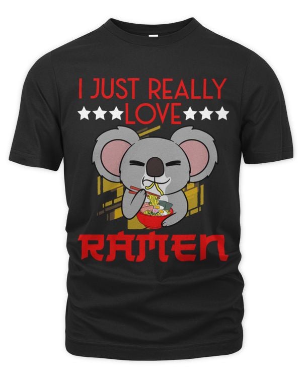 Koala Pet Bear I Just Really Love Ramen Egg Soup Bowl Noodle