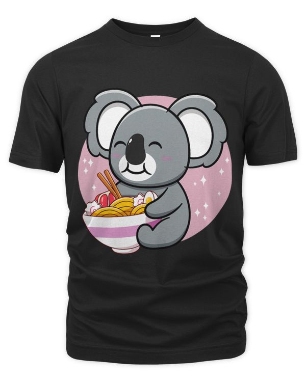 Koala Pet Bear Eating Ramen Noodles Cute Japanese Outfit