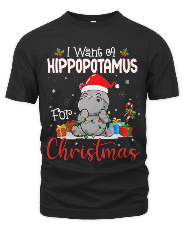 Hippo Pet I Want A Hippopotamus For Christmas Xmas Hippo Kids Women