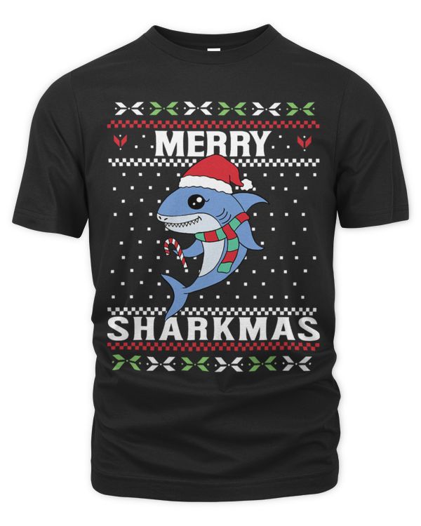 Shark Pet Funny Ugly Christmas Sea Animals Cute Shark Merry Sharkmas