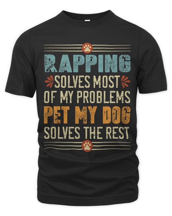 Dog Lover Rapping Dog Mom Dad Rapper Doggo Rap Fun