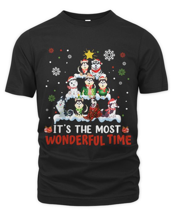 Its The Most Wonderful Time Husky Dogs Christmas