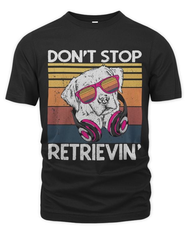 Dont Stop Retrieving White Lab With Sunglasses Headphones