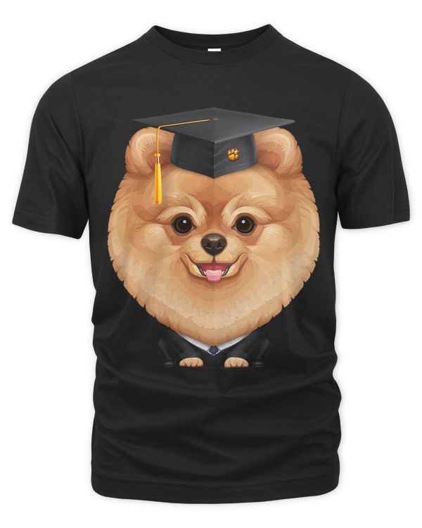 Orange Pomeranian Graduation