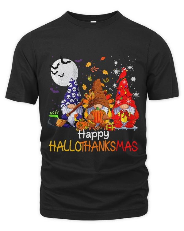 Halloween Hallothanksmas Three Gnomes Christmas Thanksgiving 45