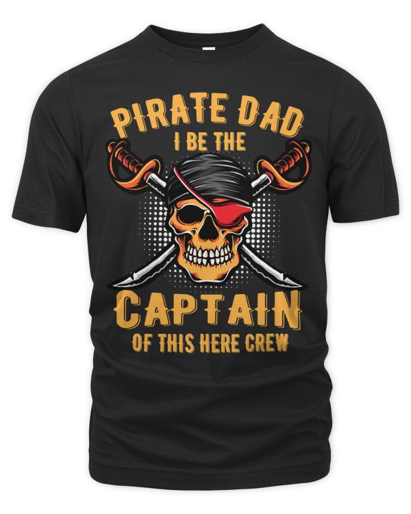 Halloween Pirate Dad I Be the Captain of this Here Crew 184 Pumpkin