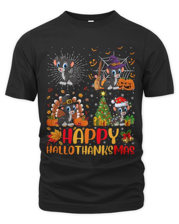 Halloween Thanksgiving Christmas Panther Hallothanksmas