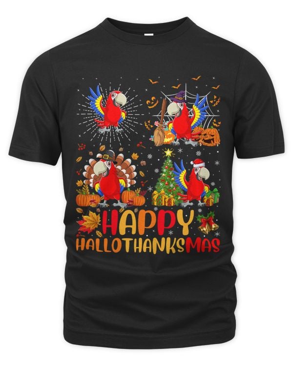 Halloween Thanksgiving Christmas Parrot Bird Hallothanksmas